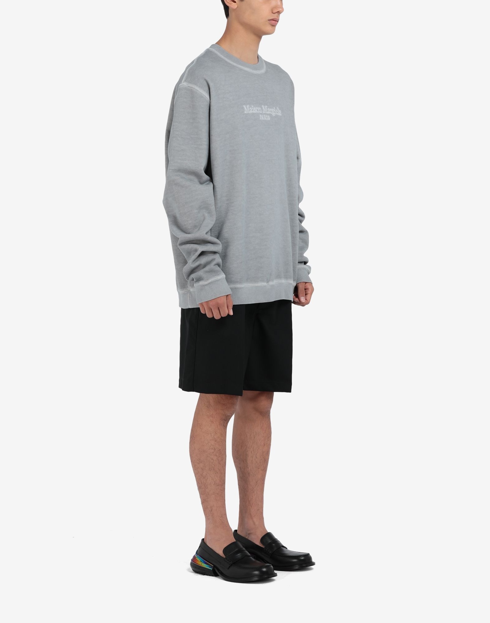 Embroidered logo oversized sweatshirt - 3