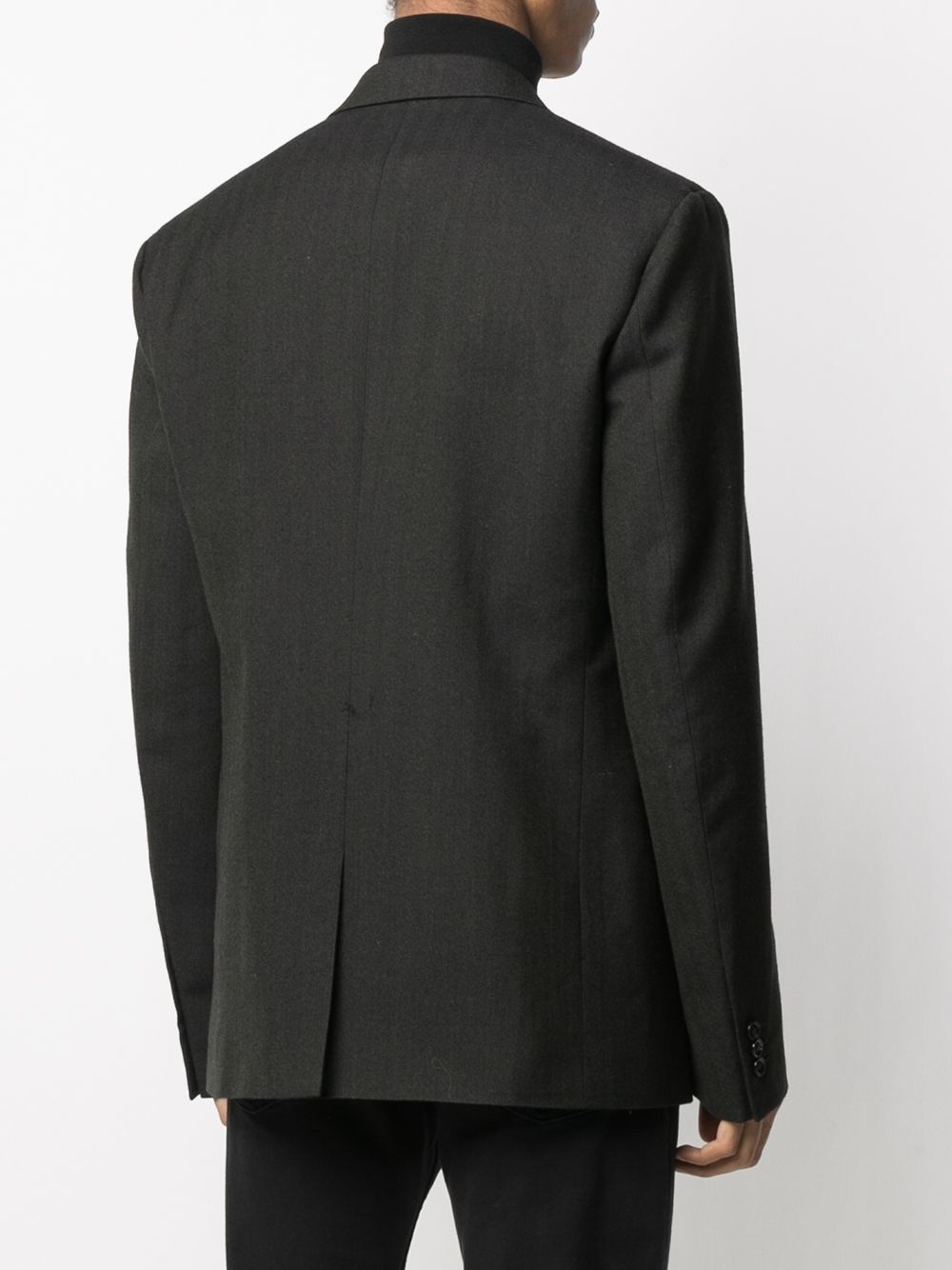 notched lapels blazer jacket - 4