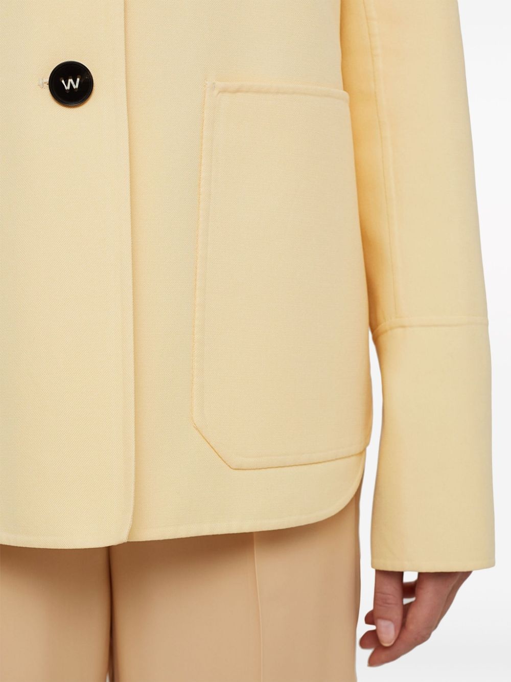 point-collar cotton shirt jacket - 4