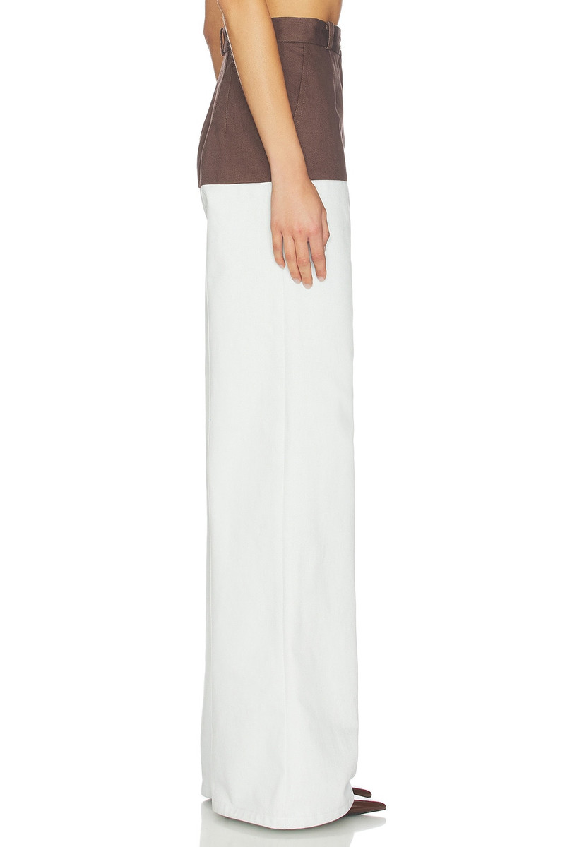 MATTHEW BRUCH High-waist Combo Jeans outlook