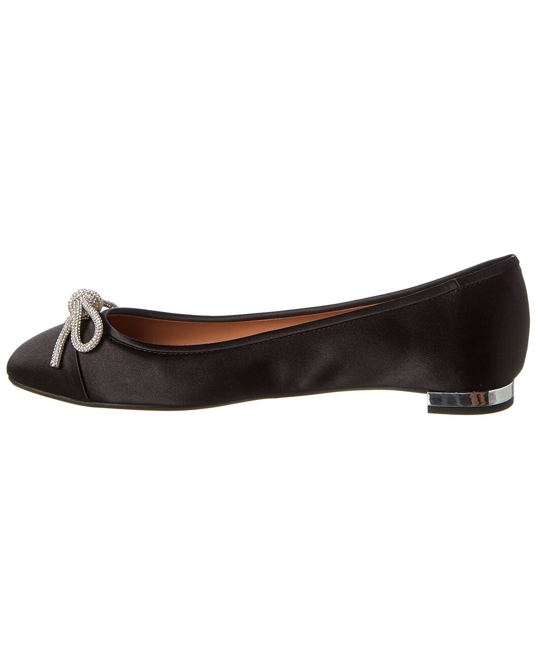 Aquazzura Parisina Crystal Satin Flat - 2