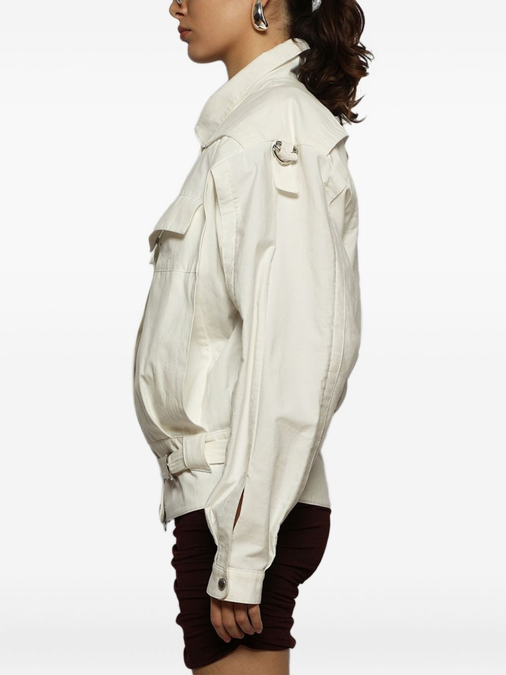 belted bomber jacket - 4