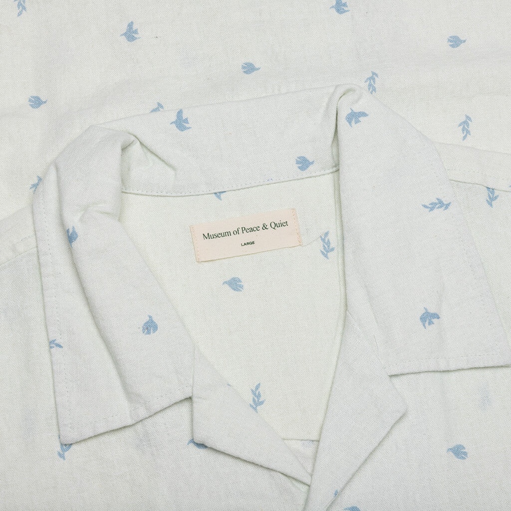 DOVES LINEN BUTTON-UP - WHITE - 3