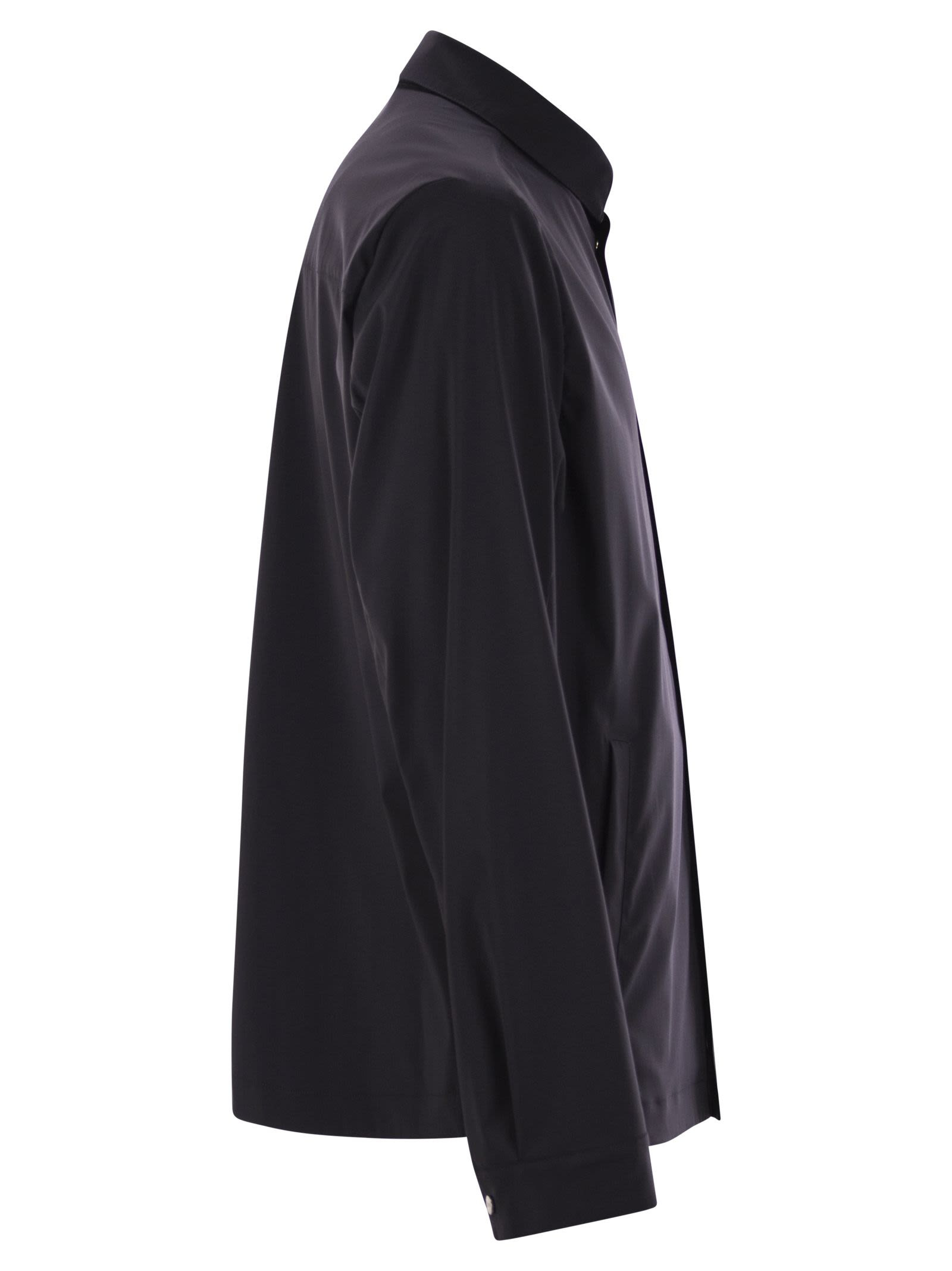 Herno Men Shirt-Cut Jacket In Tech Wool - 3
