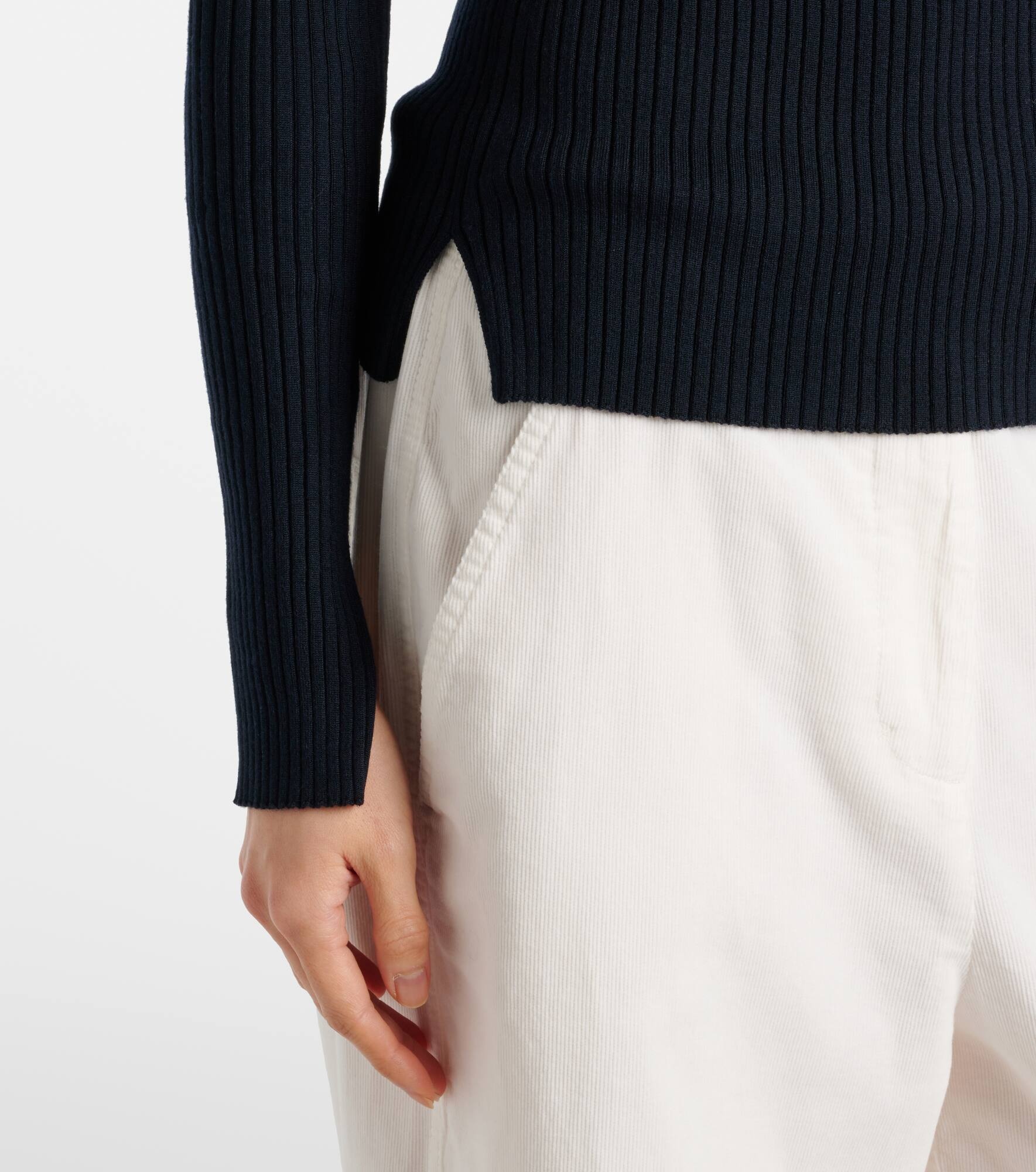 Essential Ease wool and silk-blend sweater - 5