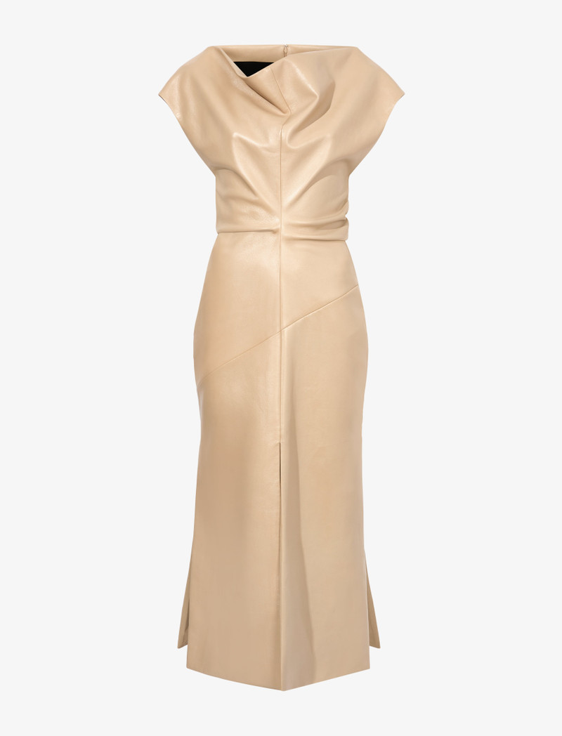 Rosa Dress in Smooth Leather 1