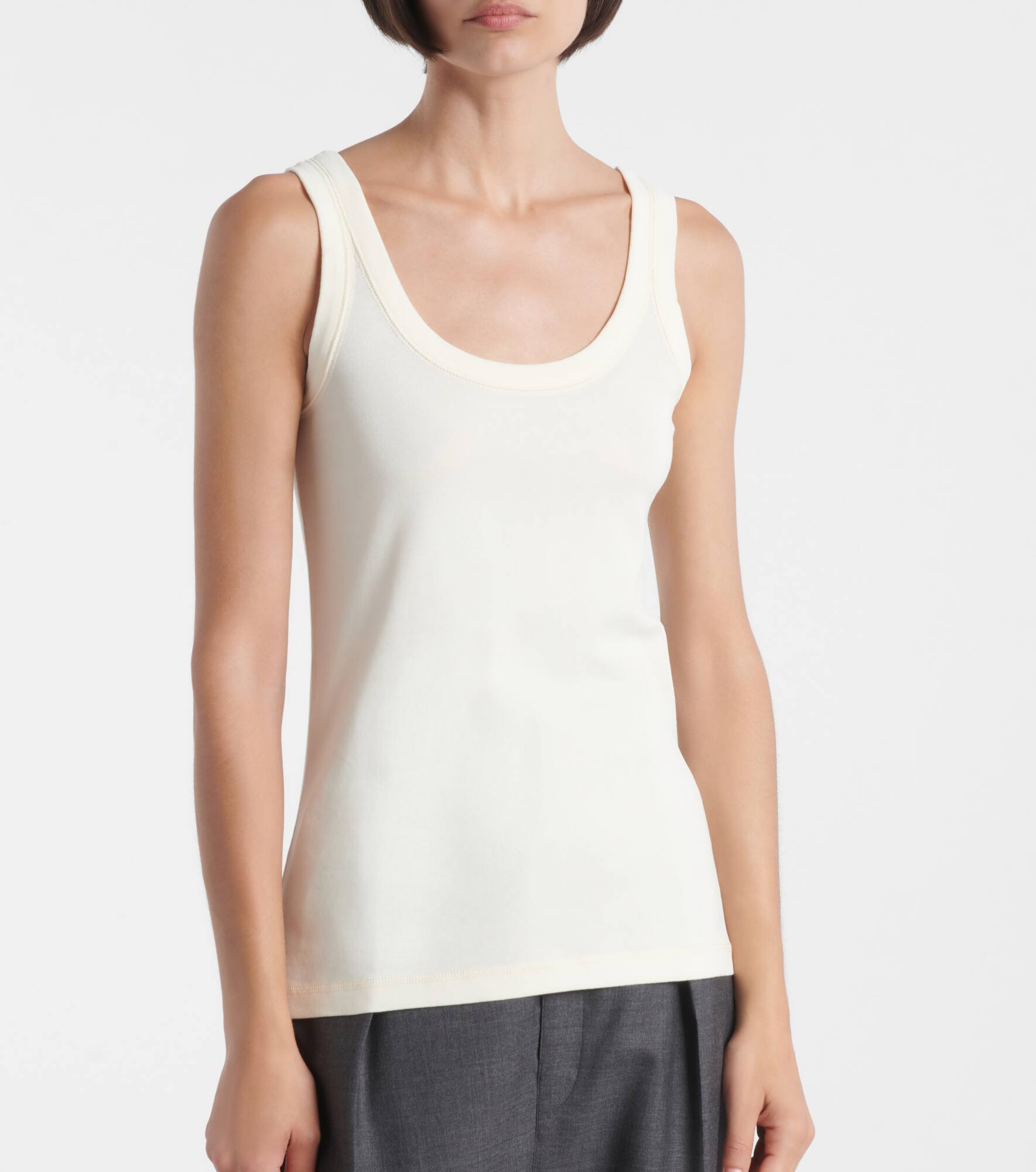 Cotton jersey tank top - 5