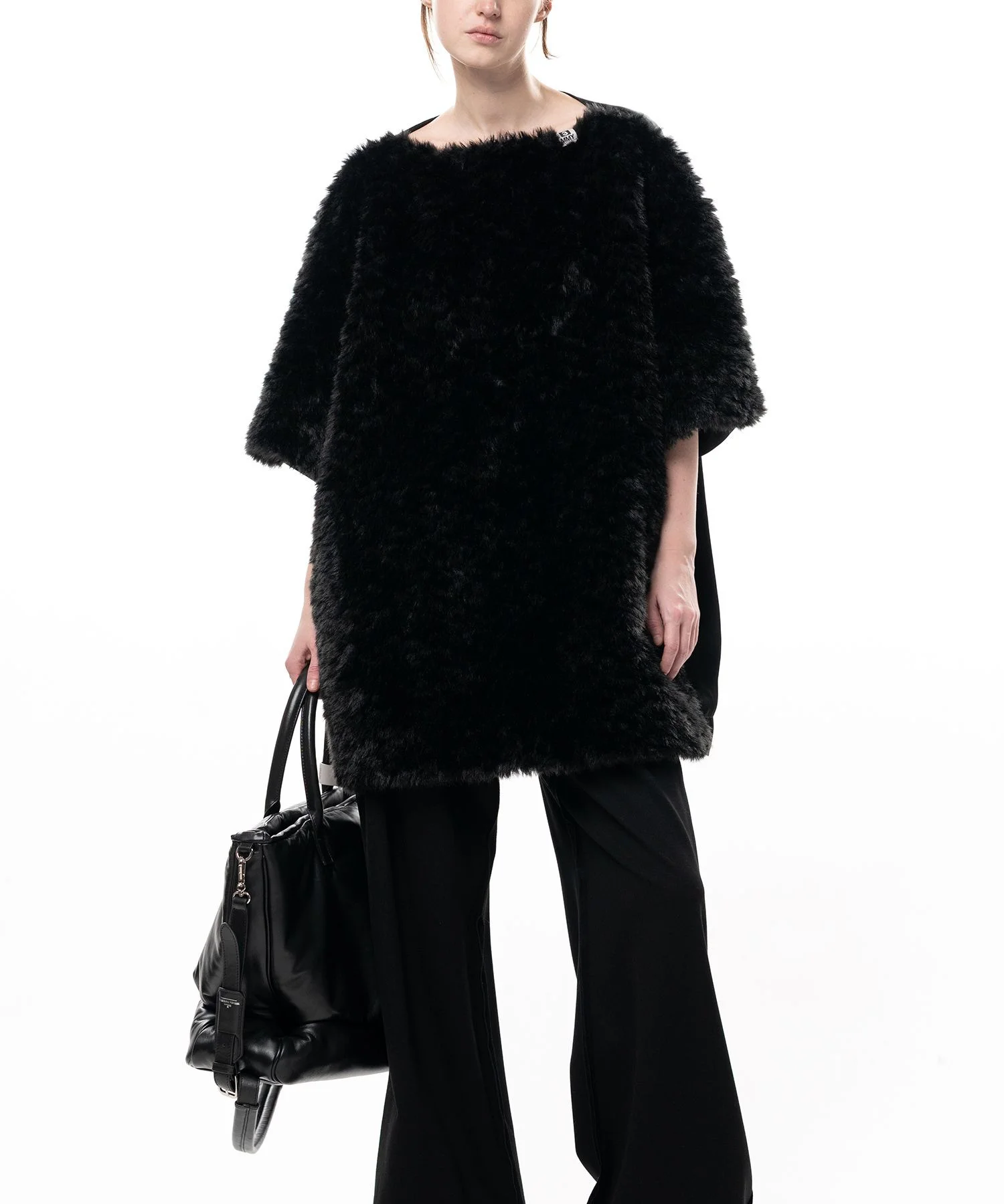 Faux Fur Cropped Dress - 1