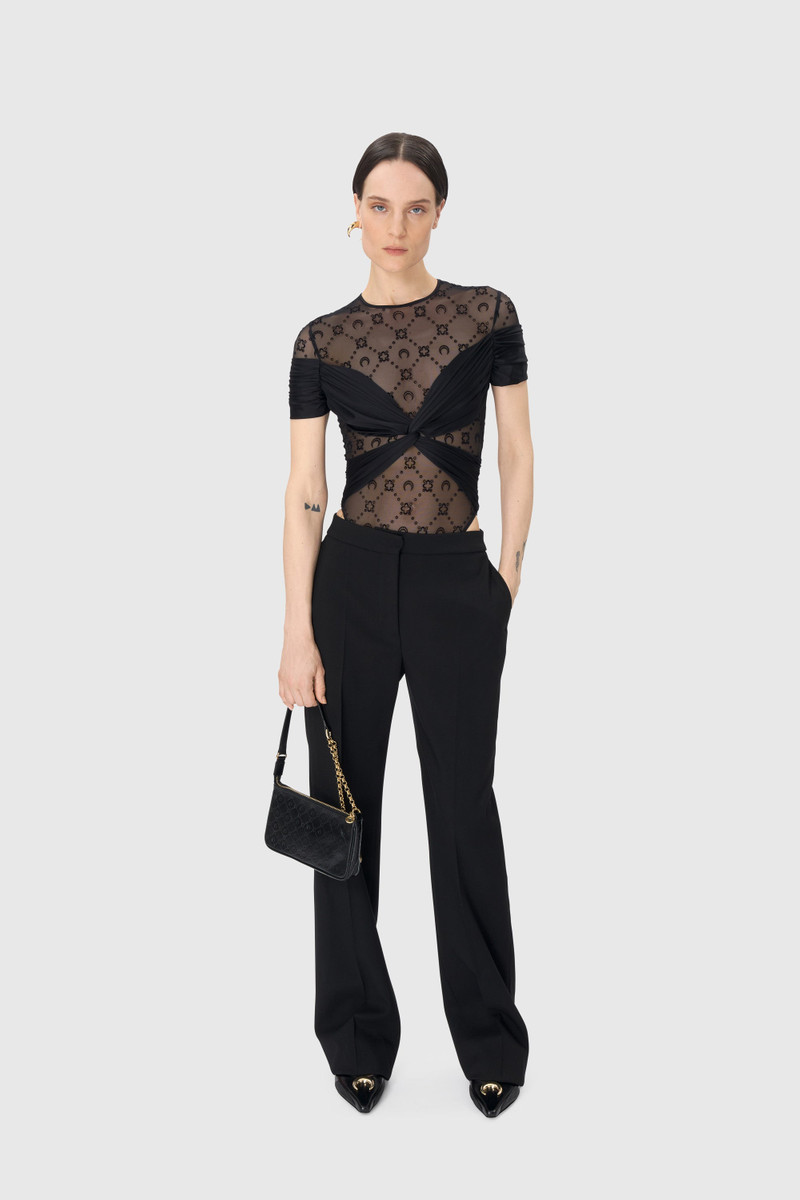 Marine Serre Draped Jersey Bodysuit outlook