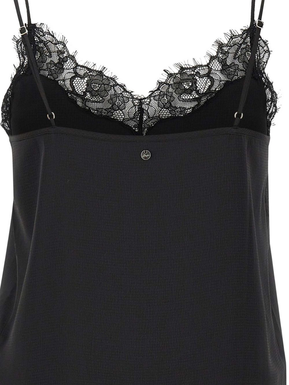 lace-trimmed top - 5