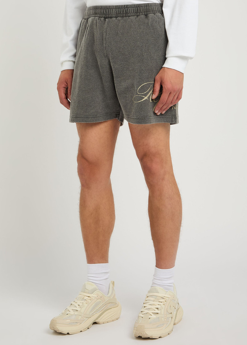 REPRESENT Represent Owners Club Script Cotton-mesh Shorts outlook