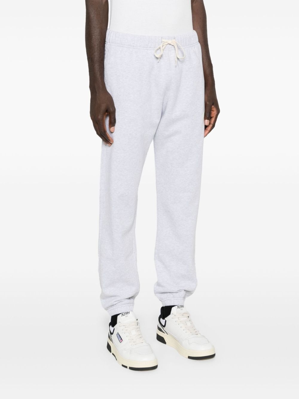 logo-print mélange track pants - 3