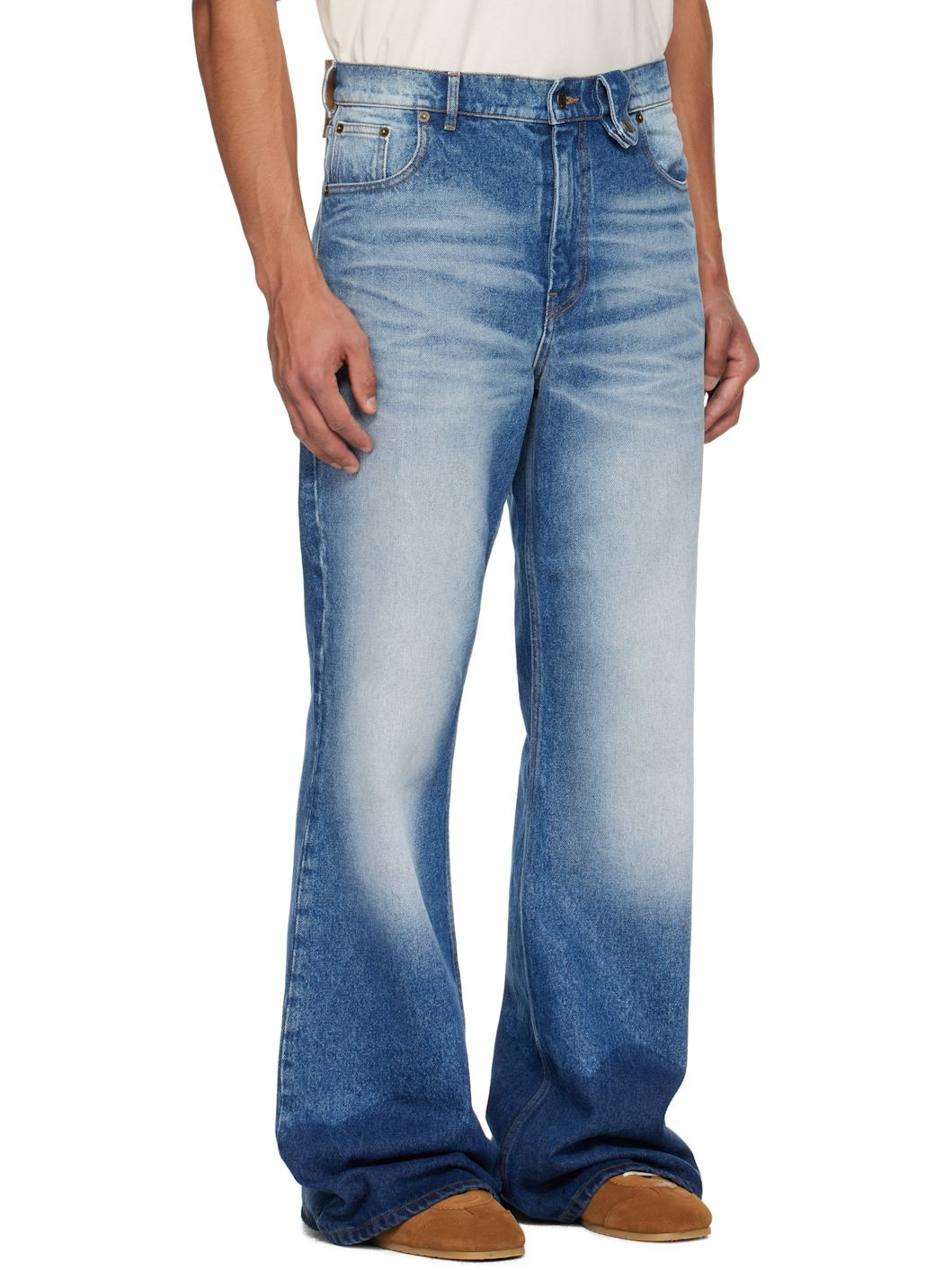 Blue Samy Wide Leg Jeans - 2