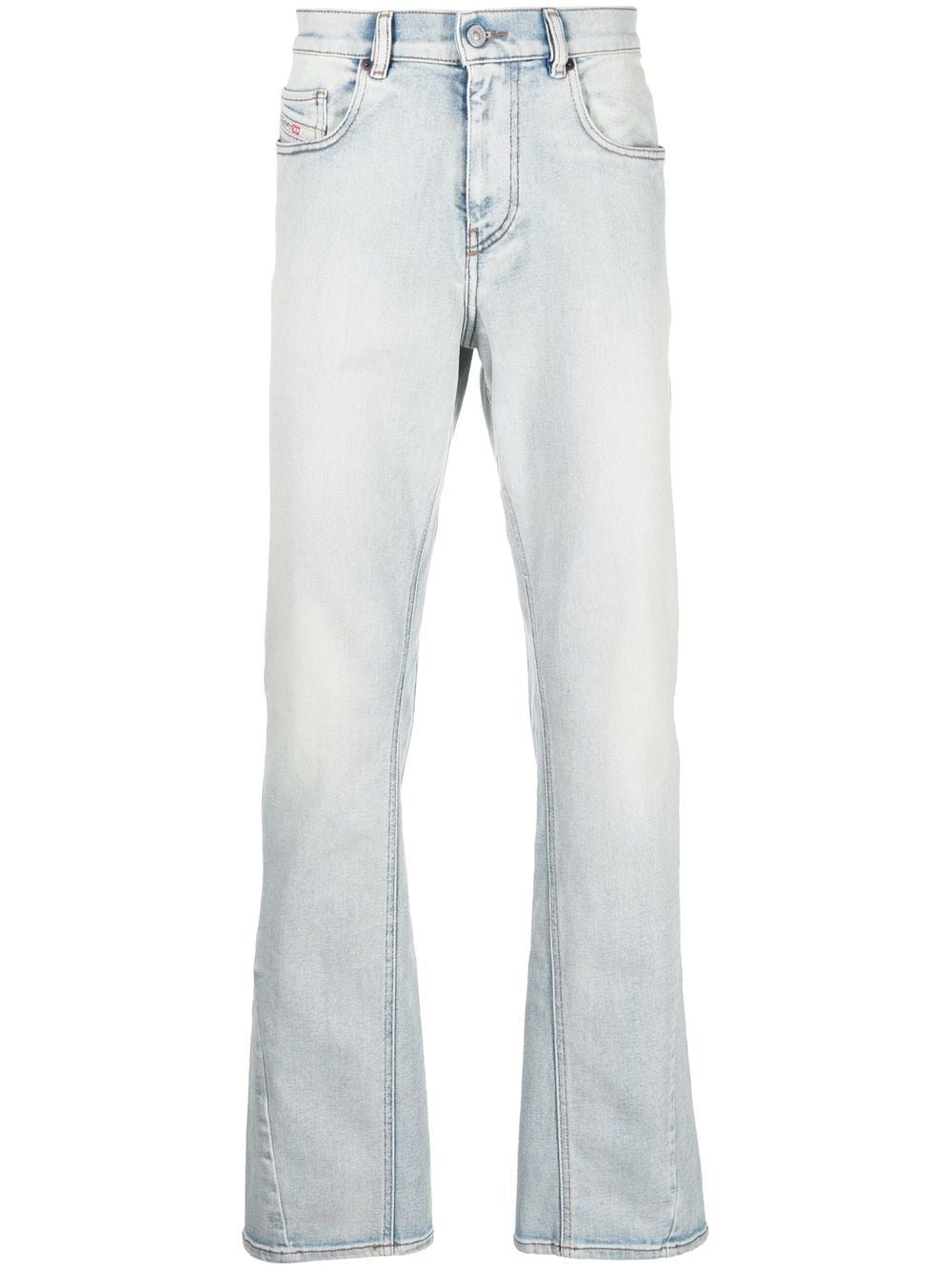 logo-patch bootcut jeans - 1