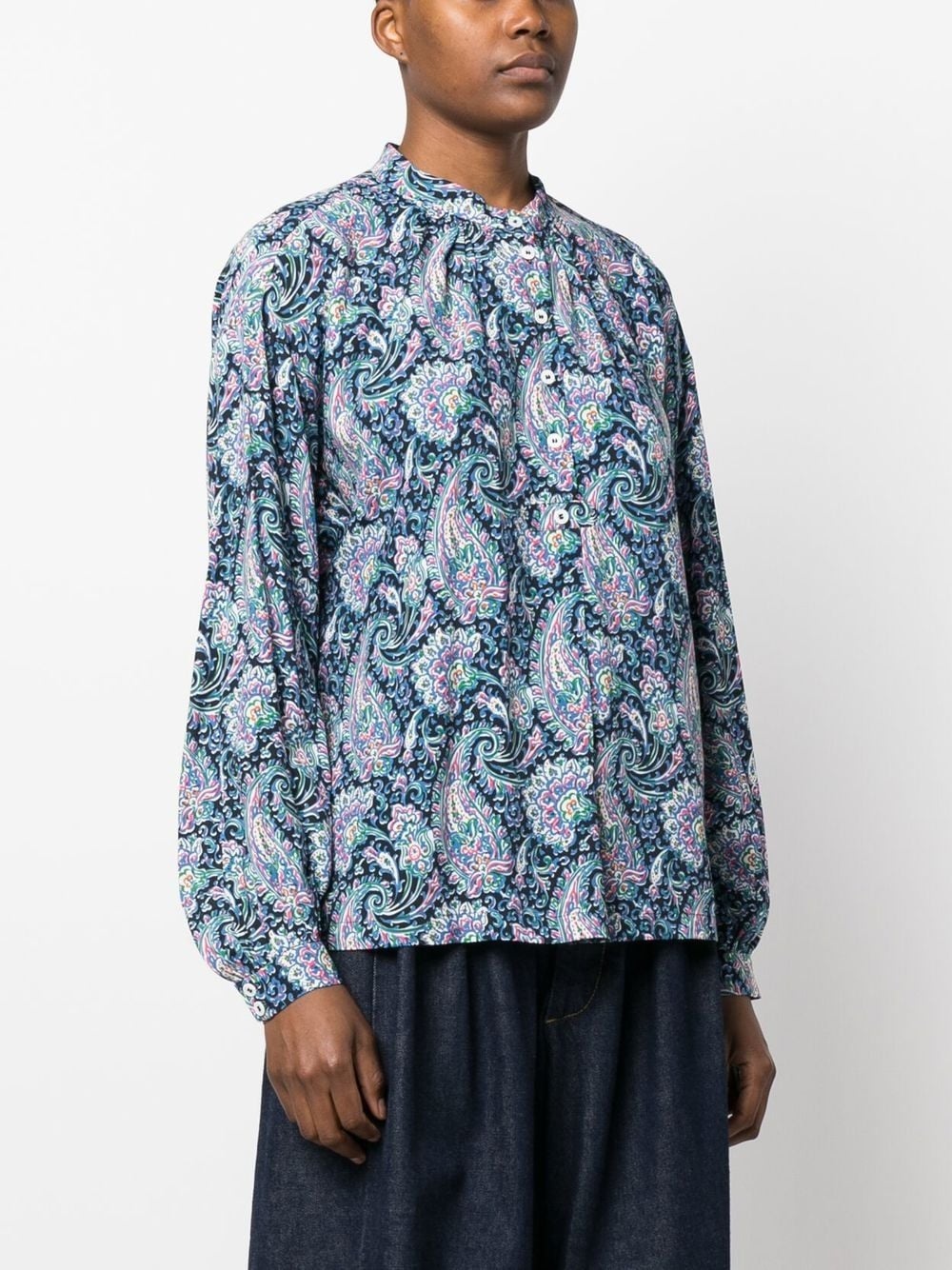 paisley-print blouse - 2