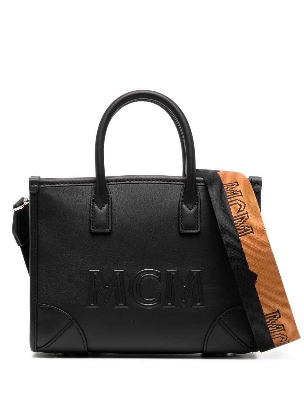 mini Munchen leather tote bag - 1