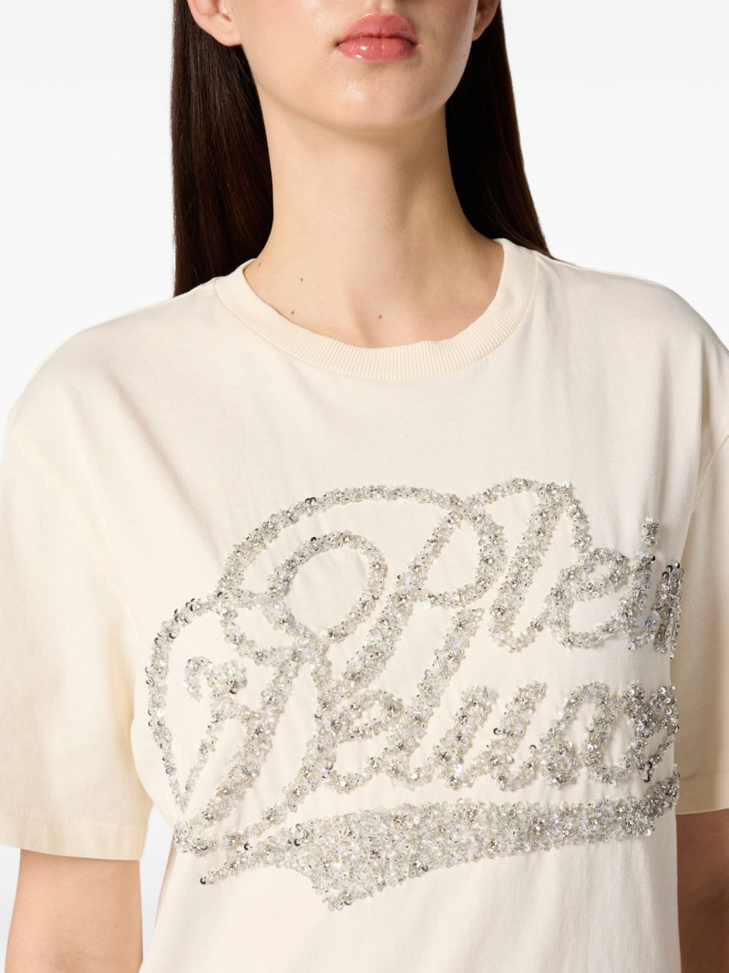 signature embellished T-shirt 5