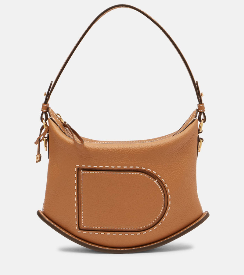 Pin Swing Surpiqué leather shoulder bag 1