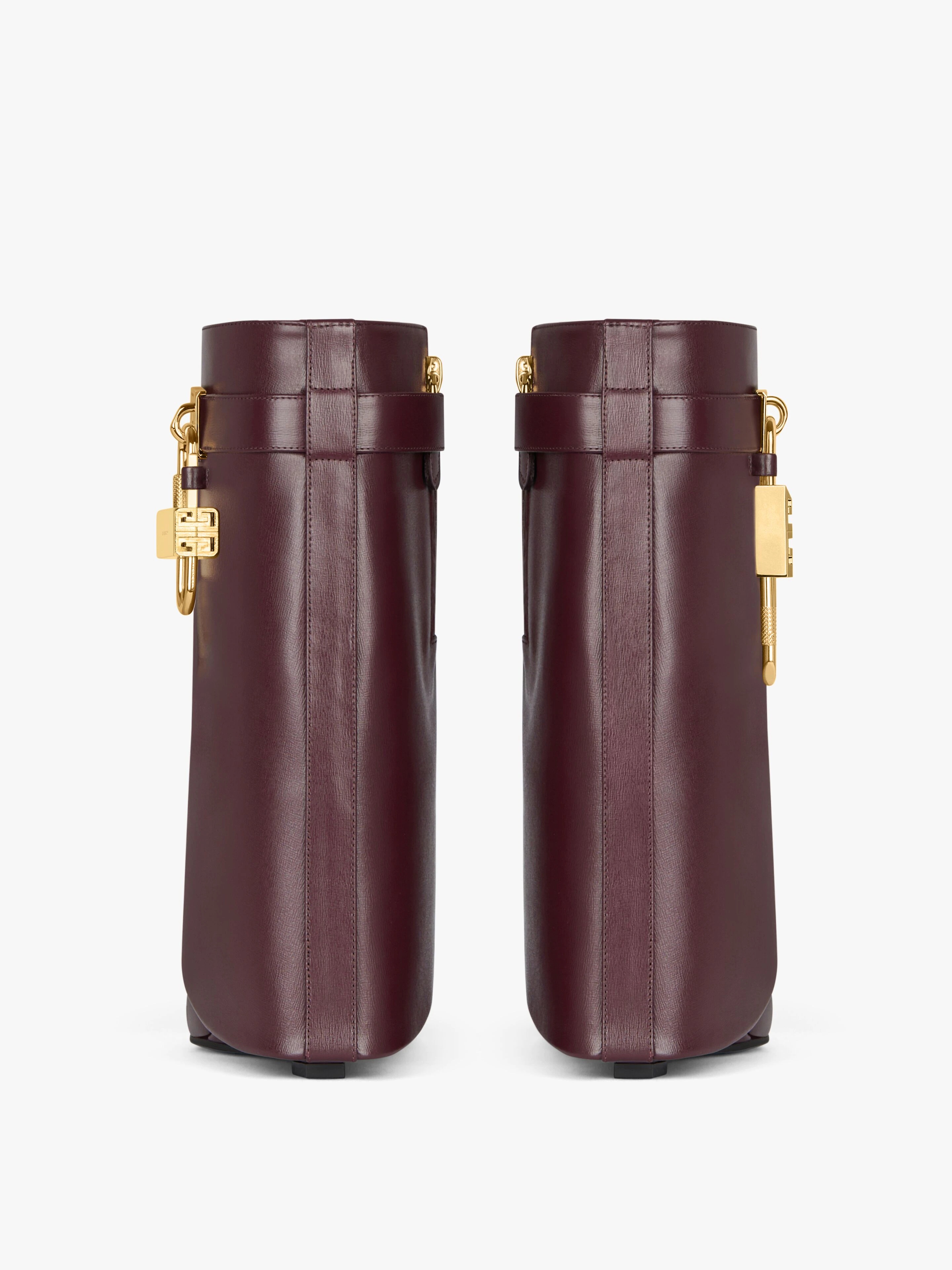 SHARK LOCK ANKLE BOOTS IN LEATHER - 7