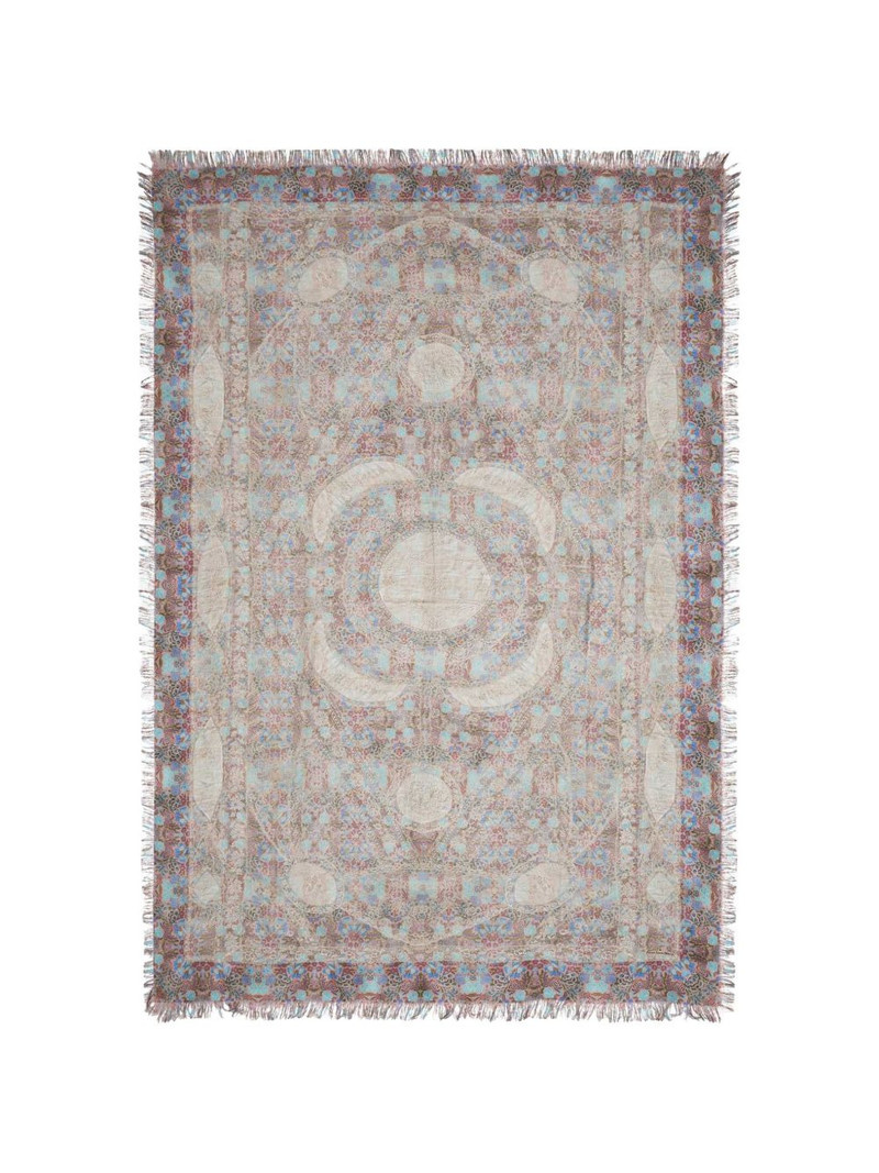 Aloeuw fringed silk scarf 1