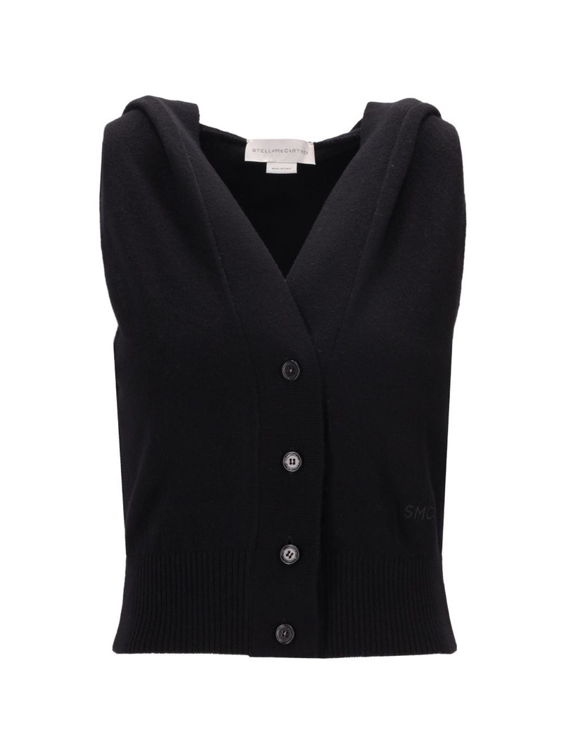 hooded button vest 1