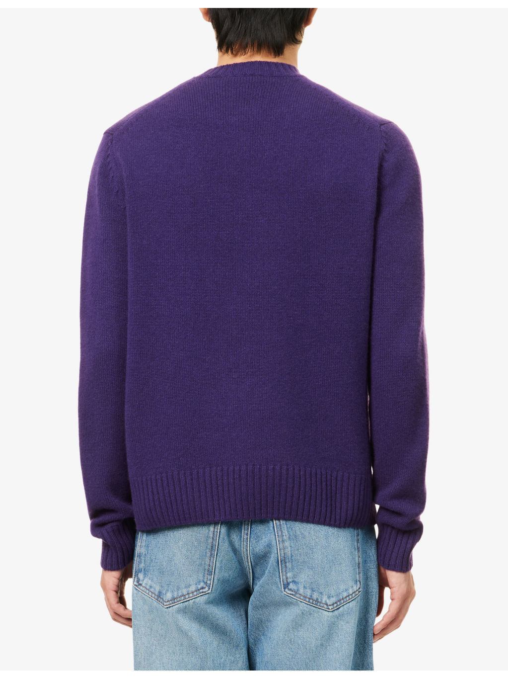 Crewneck Ribbed Cashmere-Knit Jumper - 4