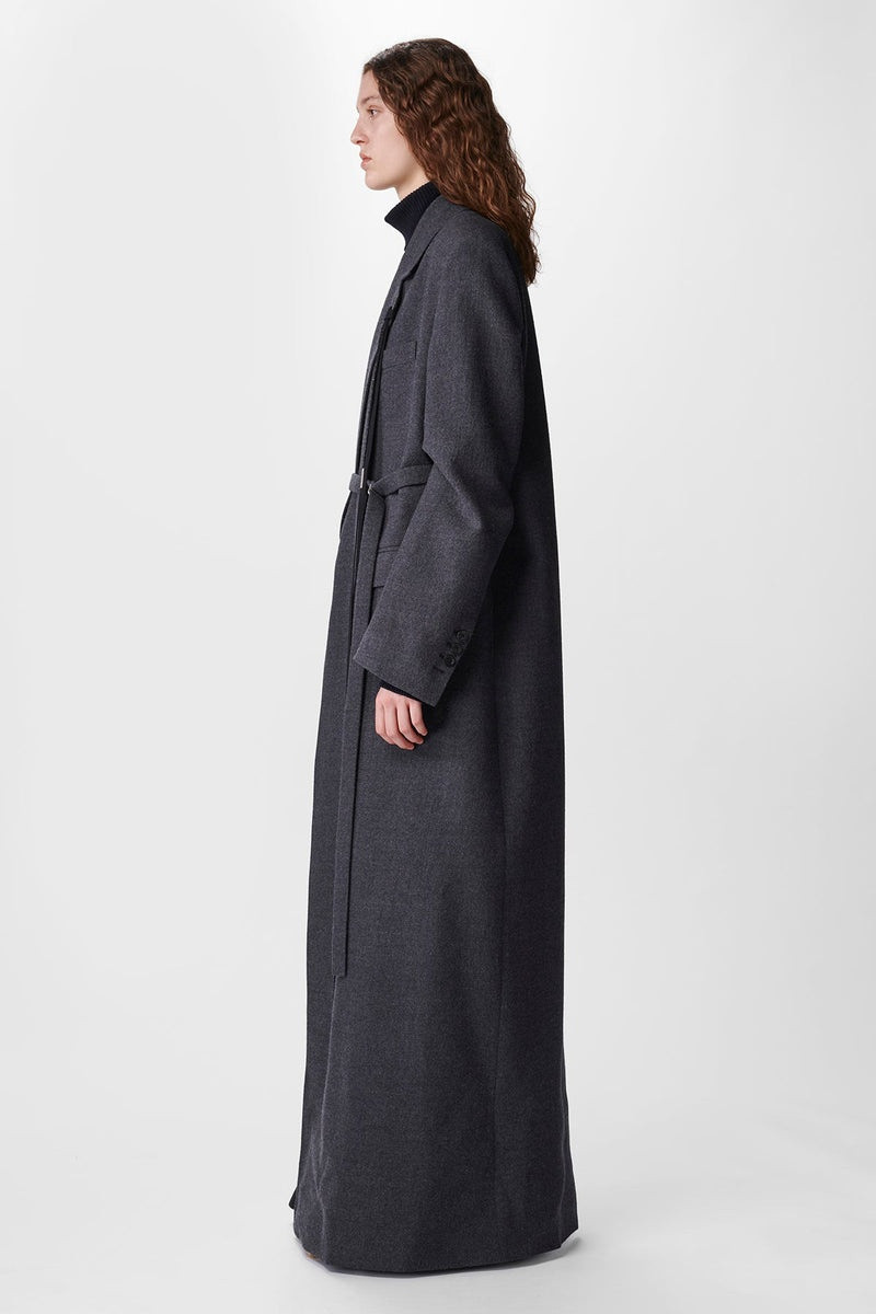 Ann Demeulemeester Karin Long High Comfort Coat Brushed Wool outlook