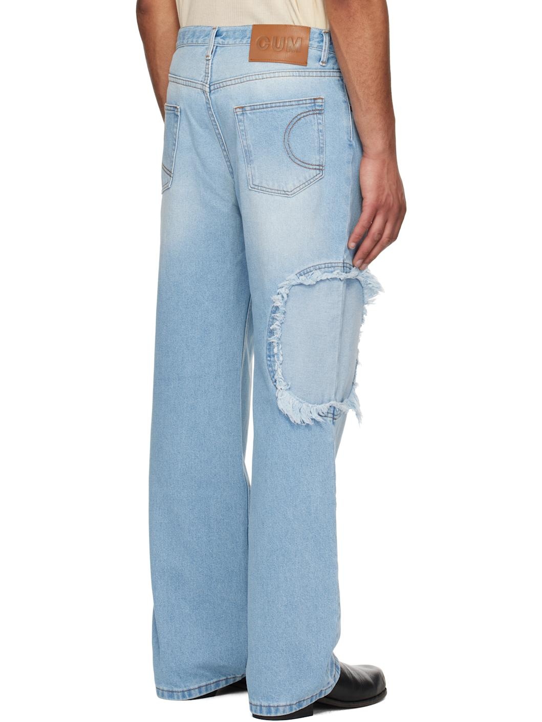 Blue Circle Window Jeans - 3