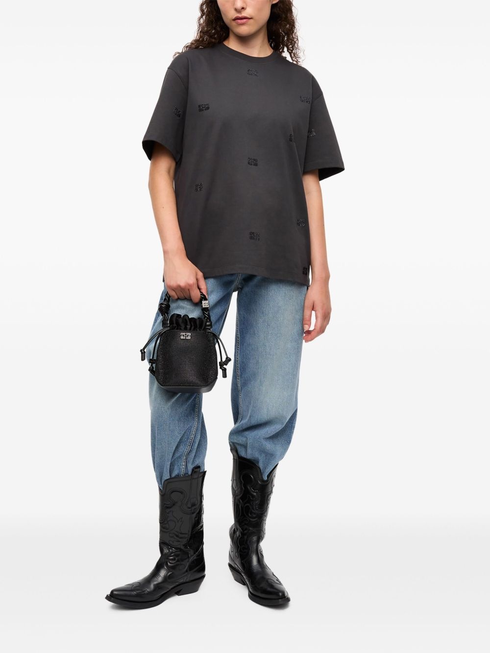 logo-embellished T-shirt - 2