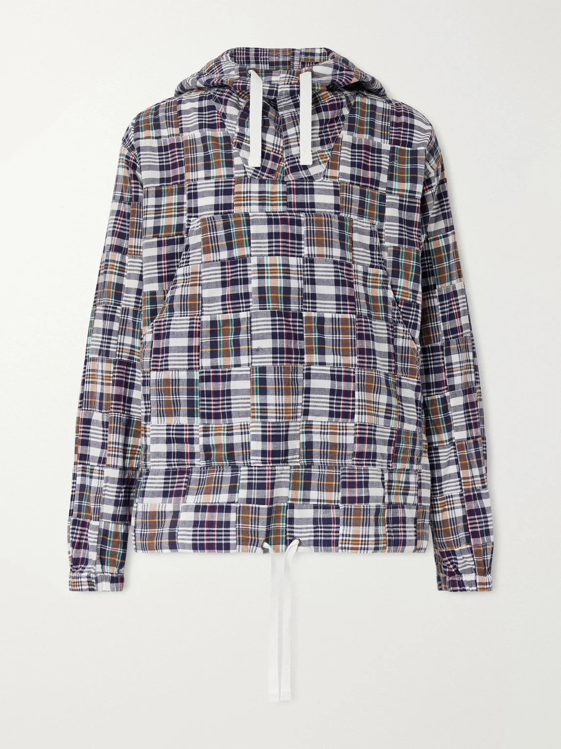 Patchwork Checked Cotton Jacket - 1