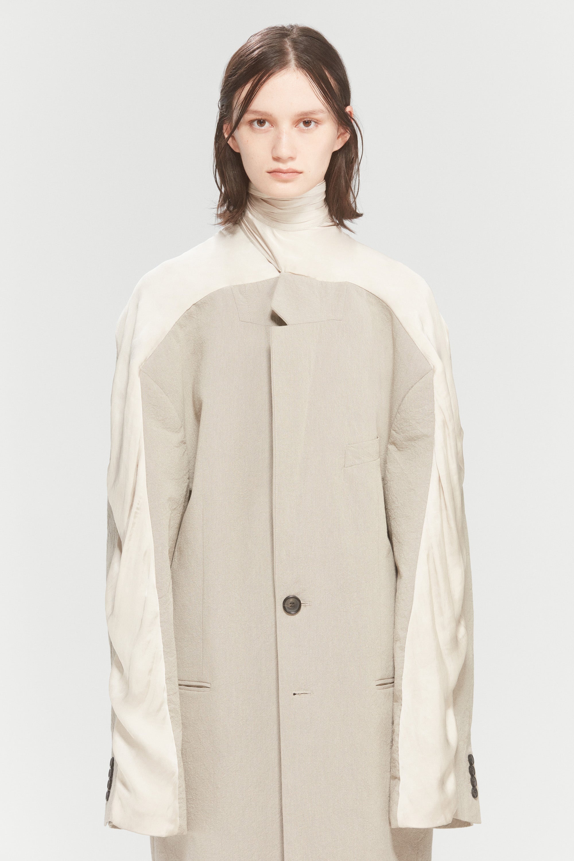 INSERT SCARF COAT - 3