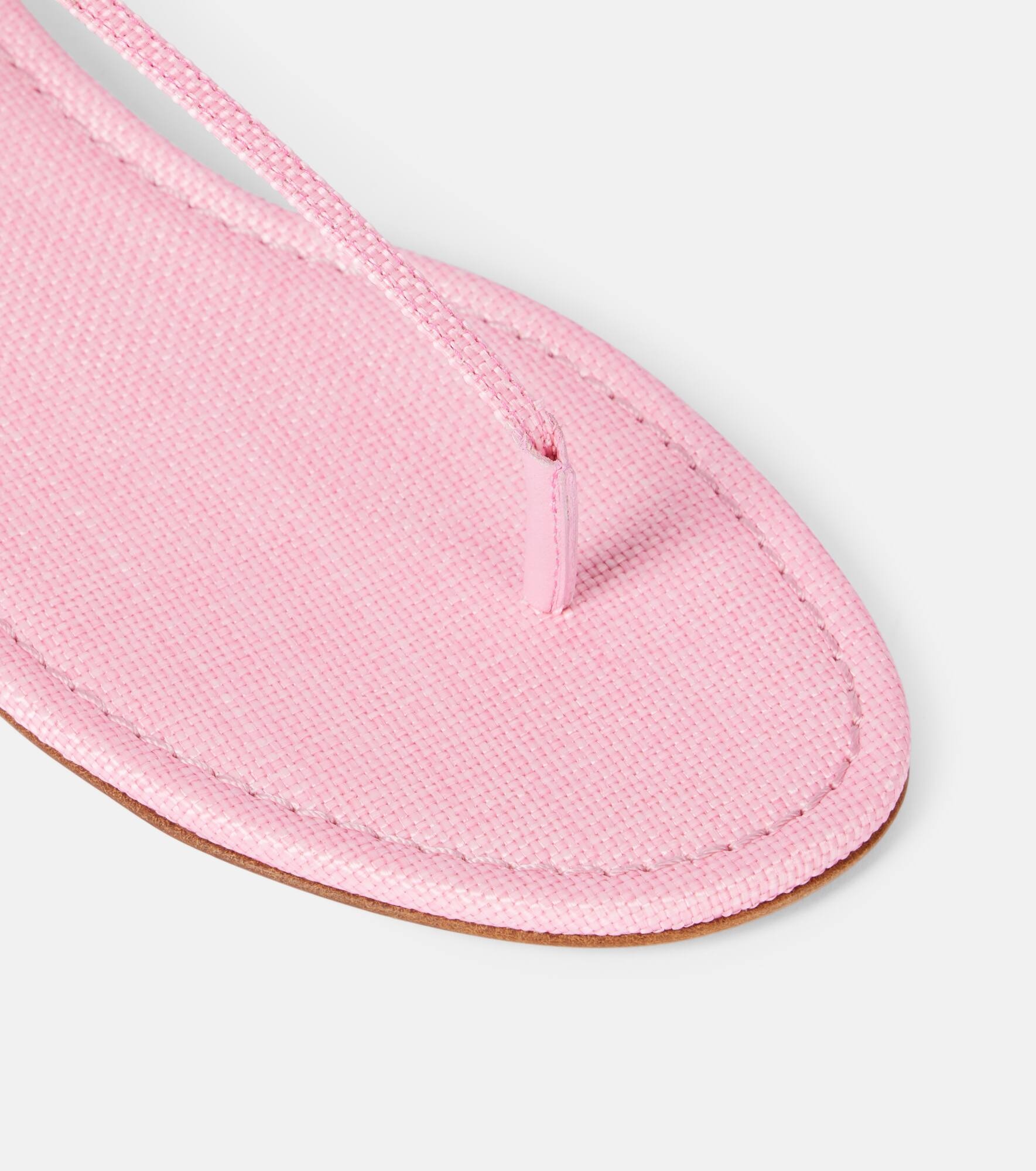 Almost Bare raffia-effect sandals - 5