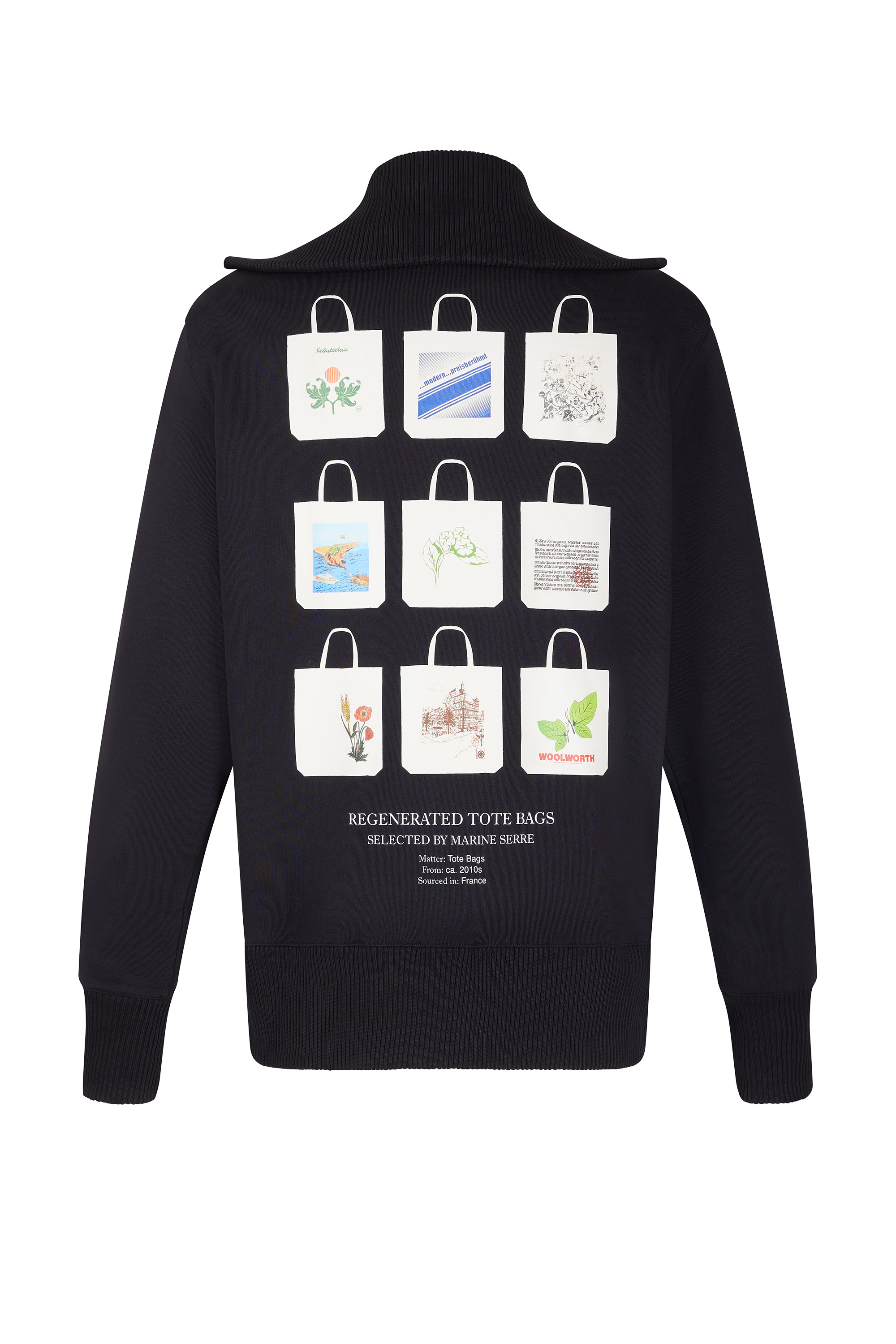 TOTE BAG PRINT HALF-ZIP SWEATER - 2