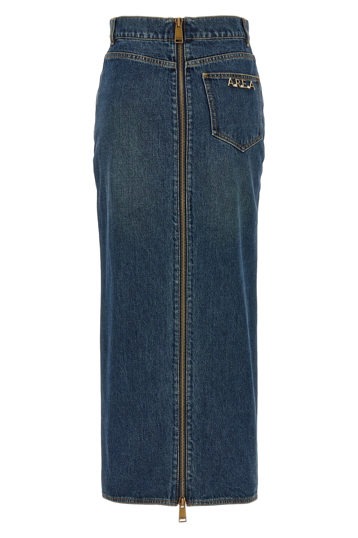 'Zip Slit Midi' skirt - 3