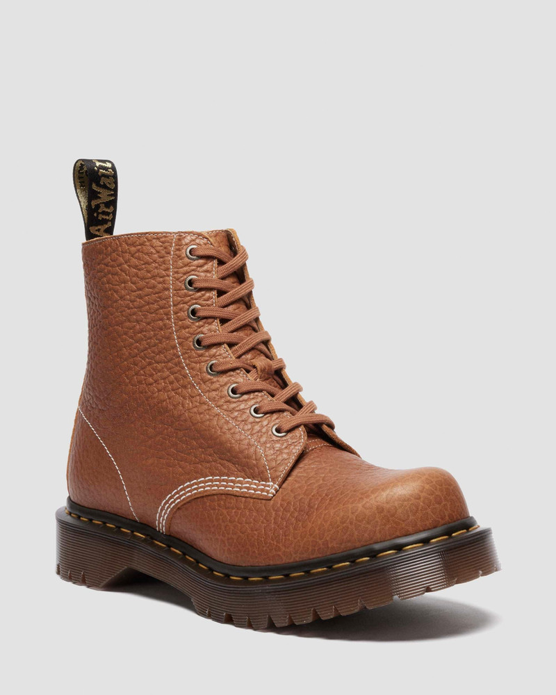 1460 Made in England Soft Boa Embossed Leather Bump Toe Boots 5