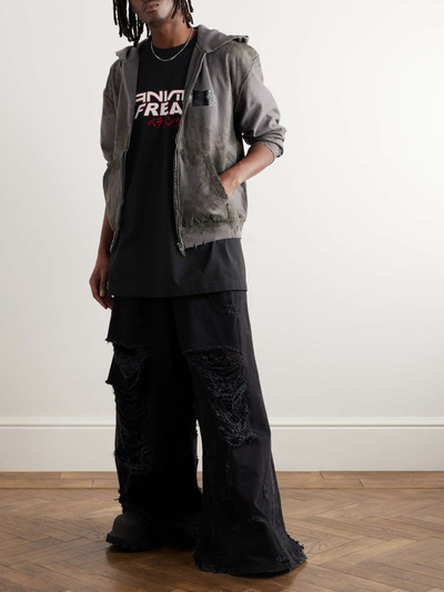VETEMENTS Anime Freak Oversized Printed Embroidered Cotton-Jersey T-Shirt outlook