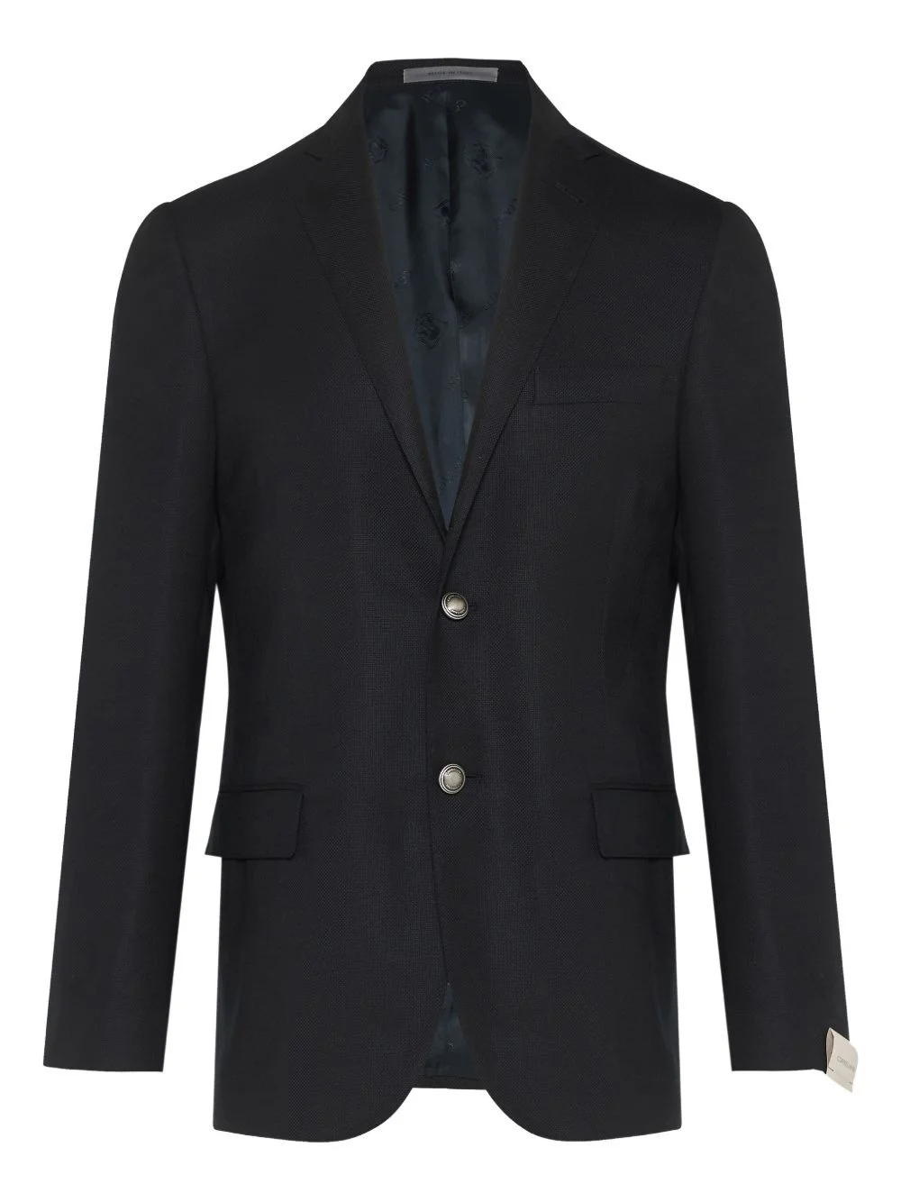 two-button textured blazer - 1