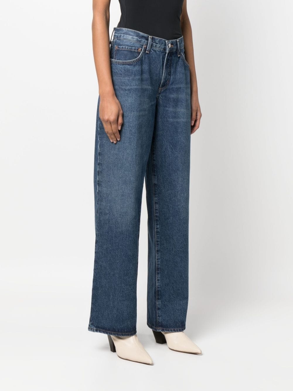 high-rise straight-leg jeans - 3