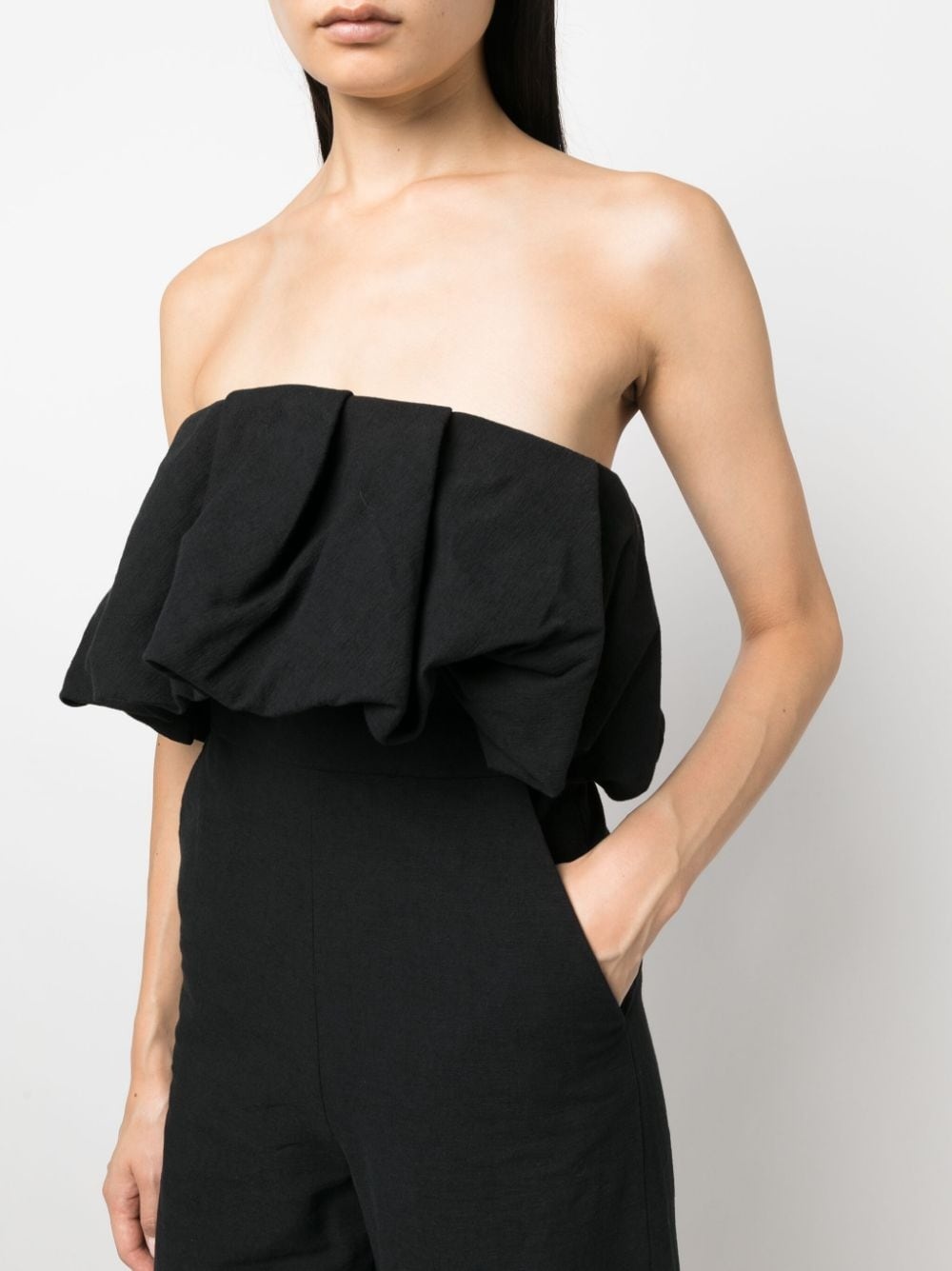 puffball-design strapless jumpsuit - 5