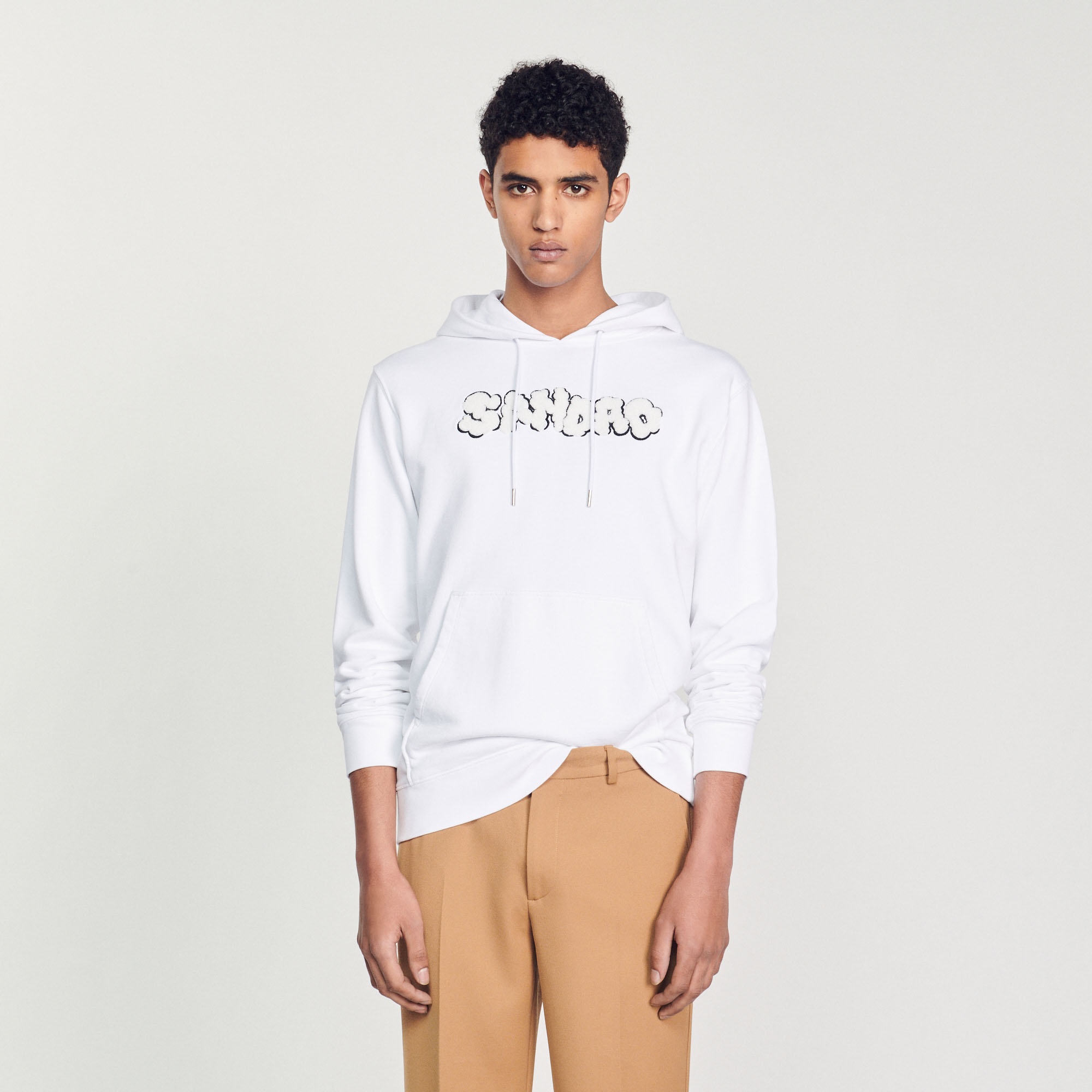 Embroidered Sandro hoodie - 5