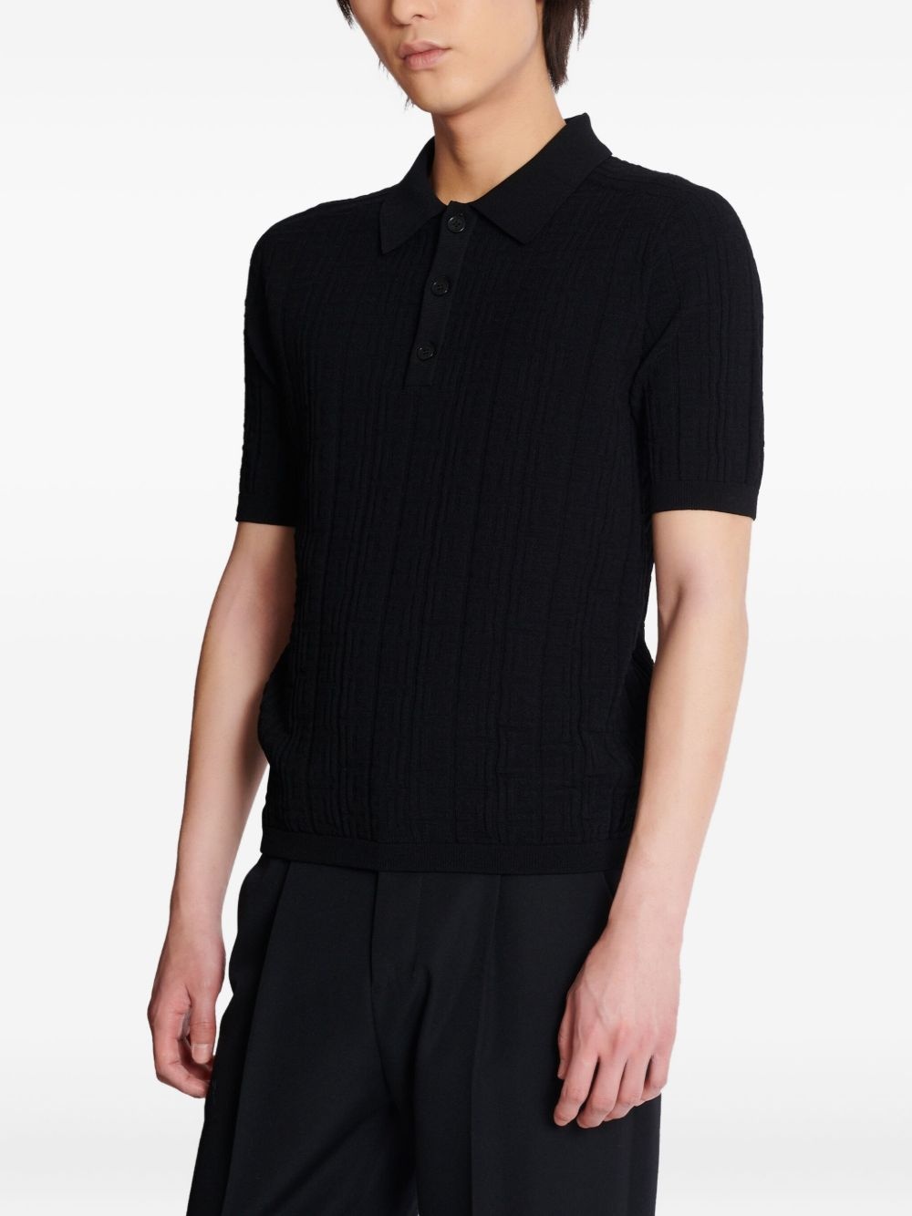 knitted polo shirt - 6
