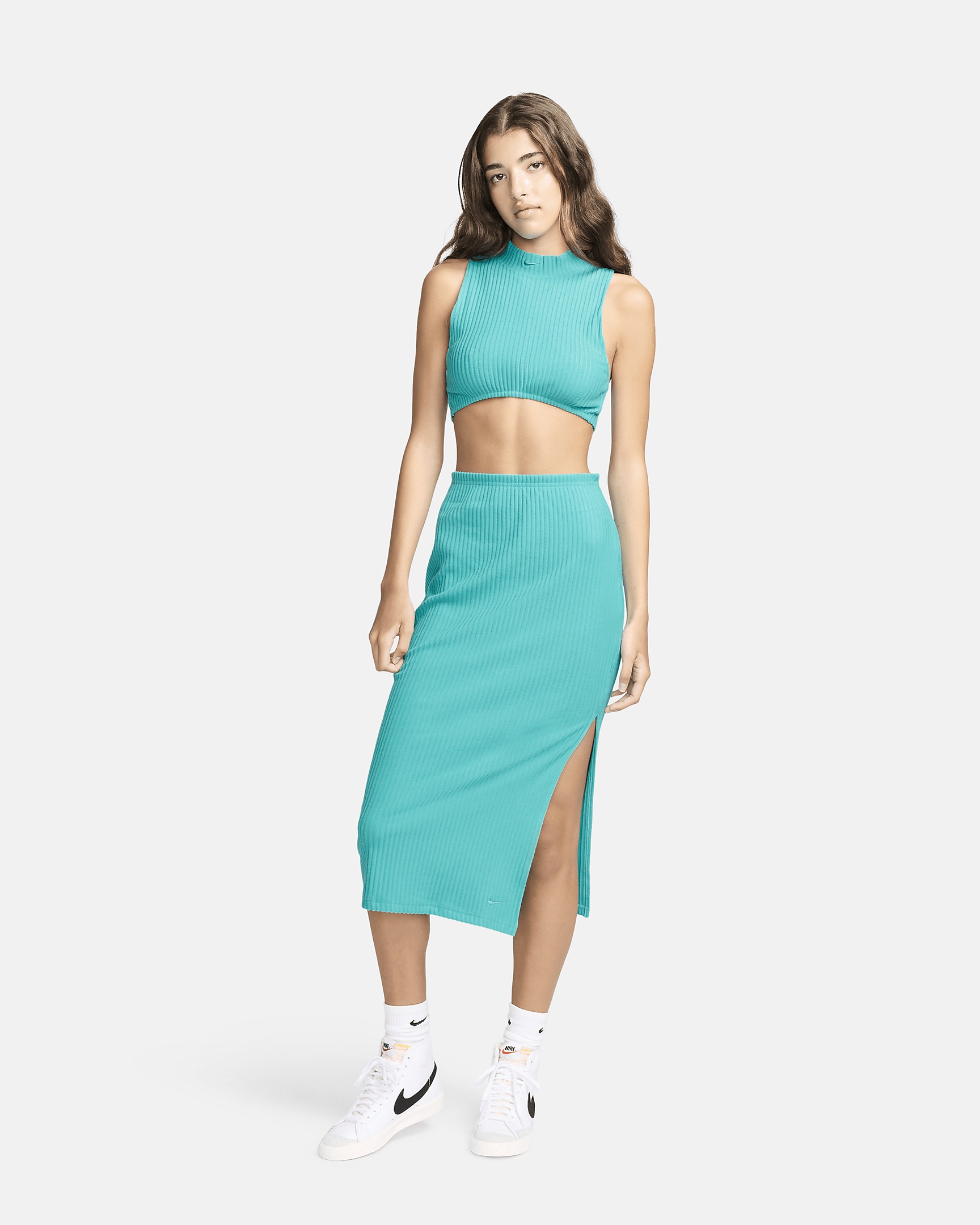 ★NIKE★W NSW CHILL KNIT SLIM RIBBED MIDI ワンピース★関税込 ☆NIKE☆W NSW CHILL KNIT SLIM RIBBED MIDI ワンピース☆関税込
