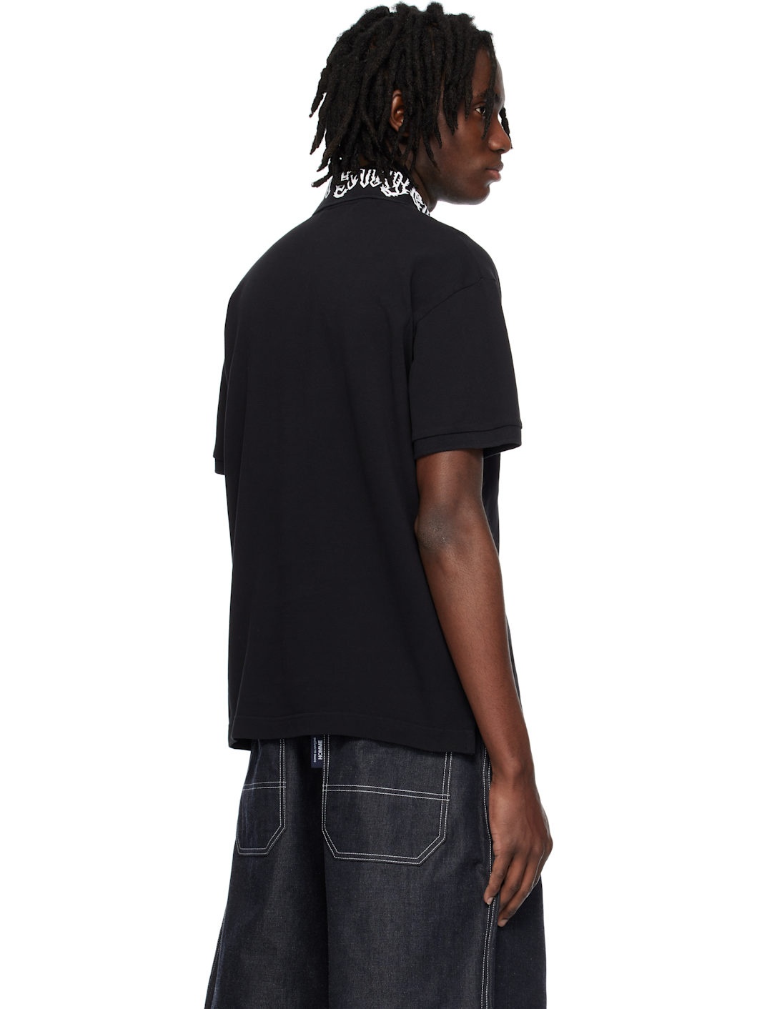 Black Neck Logo Polo - 3