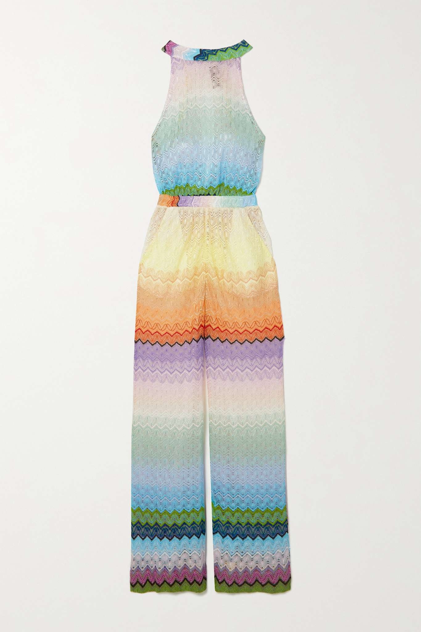 Crochet-knit jumpsuit - 1