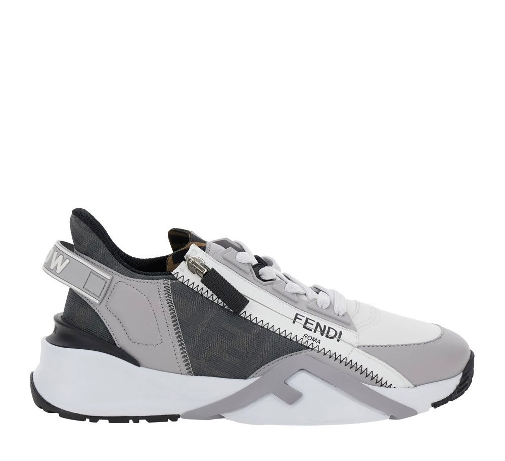 Fendi Flow leather low-top sneakers - 1