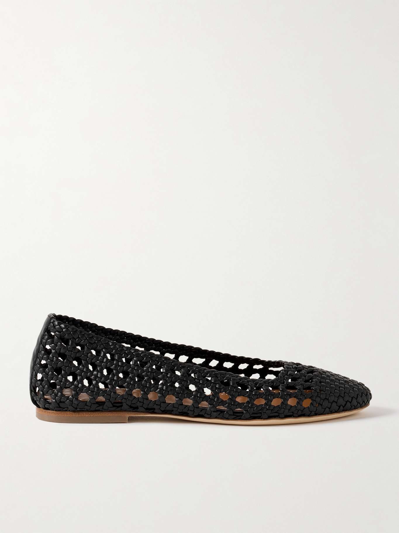 Nell woven leather ballet flats - 1