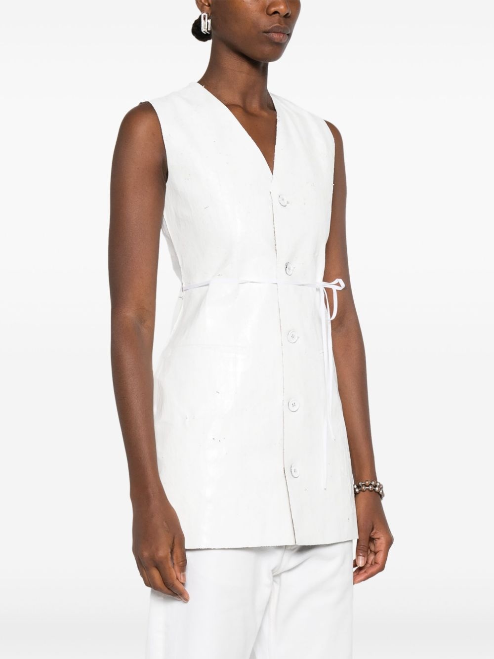 v-neck gilet - 3
