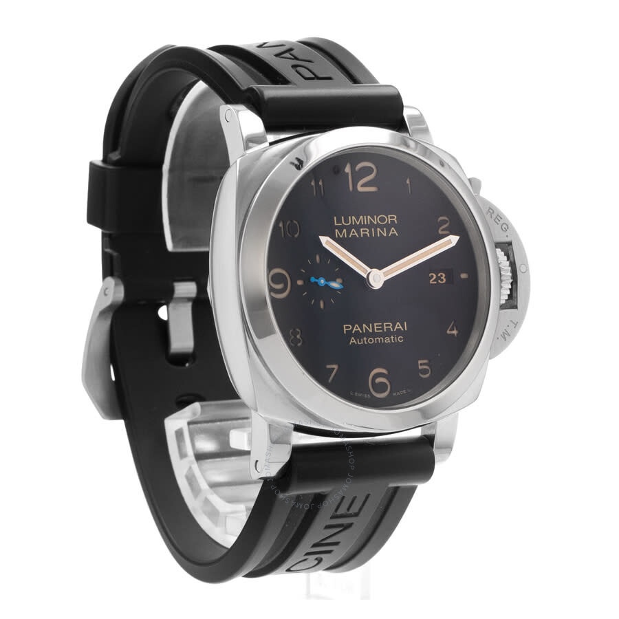 Pre-owned Panerai Luminor Marina Automatic Black Dial Men's Watch PAM01312 - 7