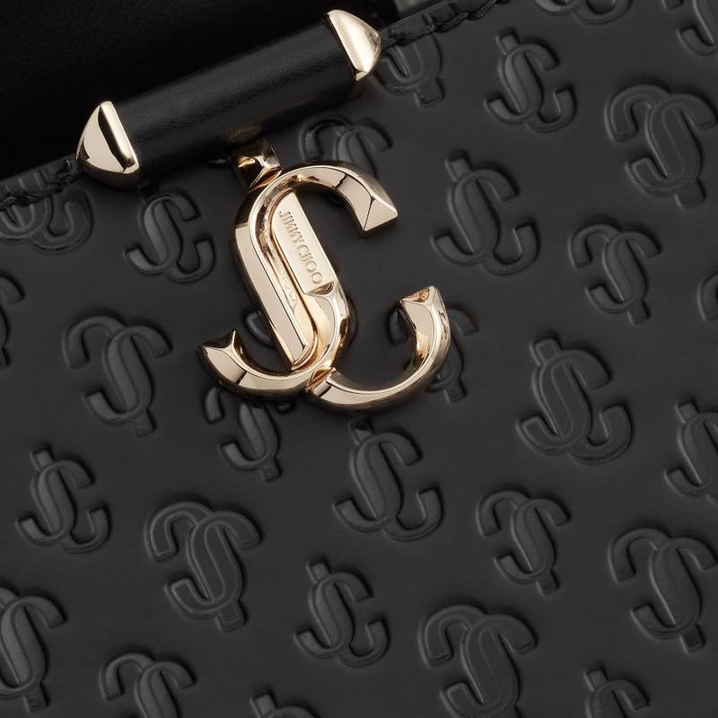 Varenne Top Handle Mini
Black JC Monogram-Print and Leather Top Handle Bag 6