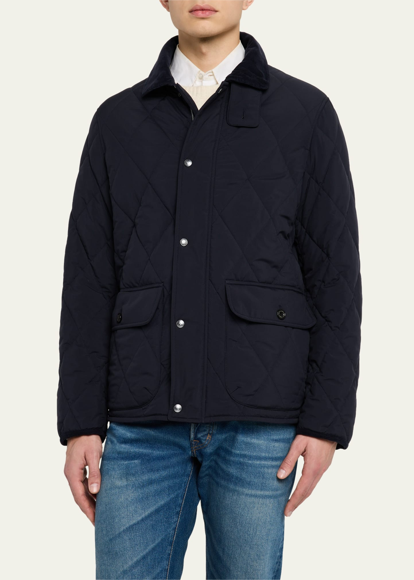 Men's Quilted Down Jacket - 4